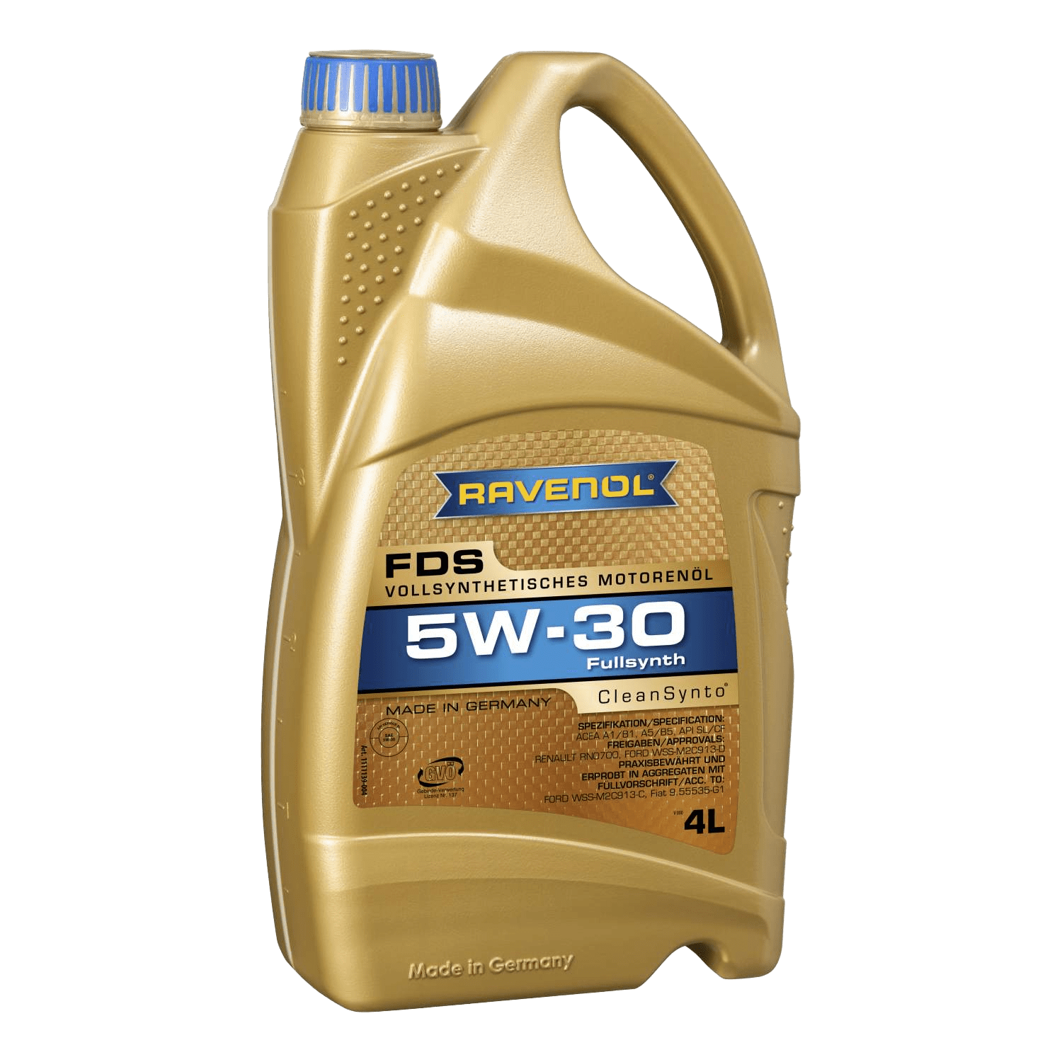 Моторное масло Ravenol FDS SAE 5W-30, 4л (RAVENOL: 1111139-004-01-999)